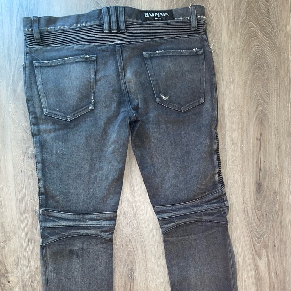 Balmain Men’s Biker Jeans